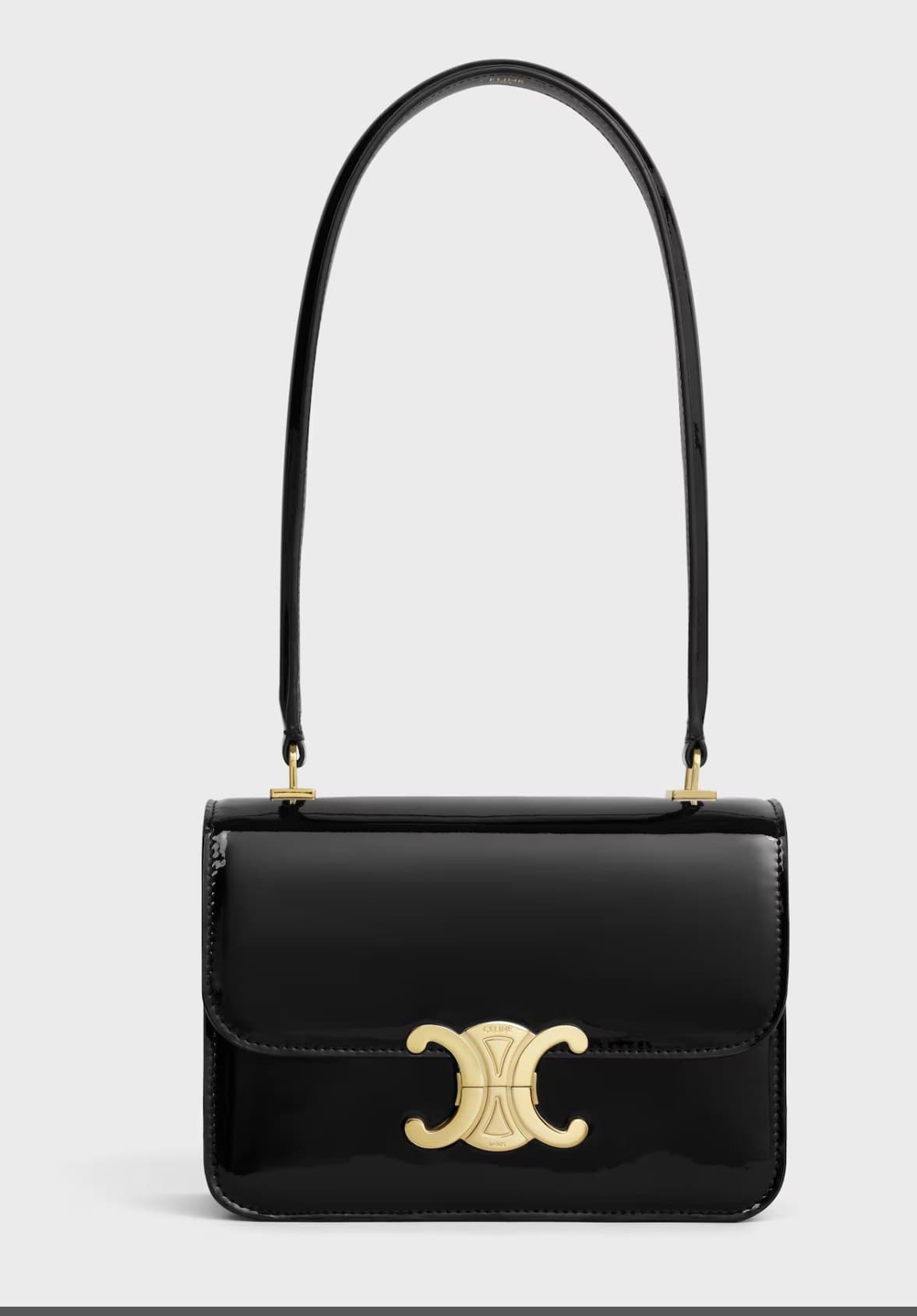 Céline Teen Triomphe — Cuir verni noir